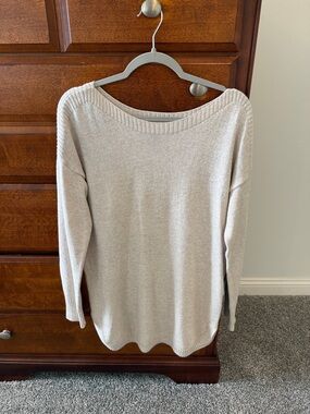 Old Navy Off-the-Shoulder Light Beige Sweater